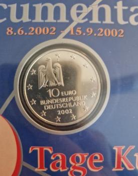 Numisblatt 03/2002 mit Gedenkmünze 10 EUR Documenta 11 925er Silber