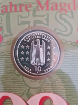 Preview: Numisblatt 04/2005 mit Gedenkmünze 10 EUR 1200 Jahre Magdeburg 925er Silber