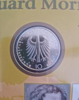 Preview: Numisblatt 04/2004 mit Gedenkmünze 10 EUR Eduard Mörike 925er Silber