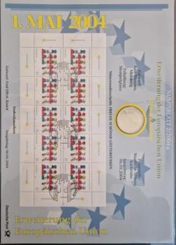 Numisblatt 02/2004 mit Gedenkmünze 10 EUR Erweiterung der EU 925er Silber