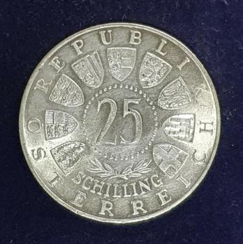 Preview: 25 Schilling Österreich "Carl Auer v. Welsbach" 800er Silbermünze