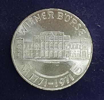 25 Schilling 1971, Wiener Börse, Österreich, Silber 800