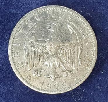 2 Reichsmark Weimarer Republik 1926 A Deutschland, 500er Silbermünze