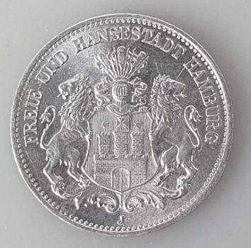 500.000 Mark 1/2 Million 1923 J Notgeld Stadt Hamburg Weimarer Republik aus Aluminium