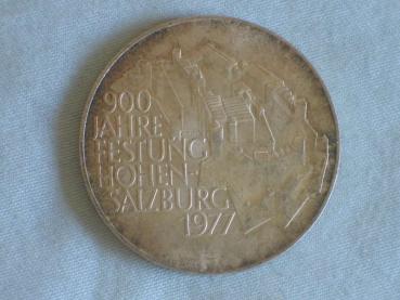 100 Schilling Österreich "900 Jahre Festung Hohen-Salzburg, 1977 Silbermünze