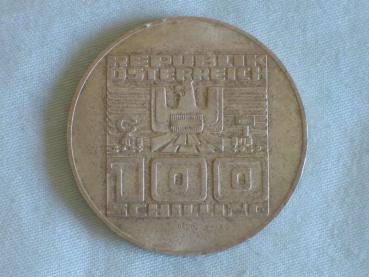 Preview: 100 Schilling Österreich "900 Jahre Festung Hohen-Salzburg, 1977 Silbermünze