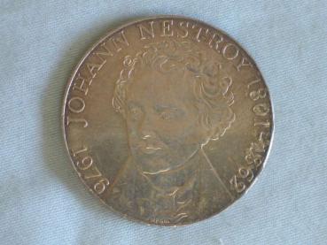 100 Schilling Österreich "Johann Nestroy", 1976 Silbermünze