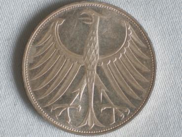 Preview: 5 DM Silberadler aus 625er Silber 1974 G