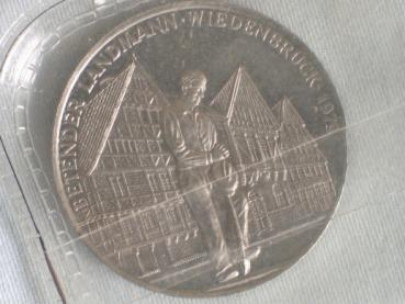 Medaille Betender Landmann, Wiedenbrück 1979