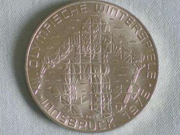 100 Schilling "Olympiade Innsbruck" "Ski Fahrer" 1976 aus 640er Silber