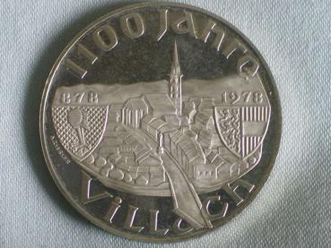 100 Schilling Österreich "1100 Jahre Villach", 640er Silbermünze