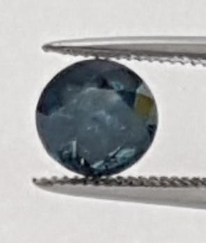 Blauer Diamant im Brillantschliff mit 1.10 ct, I2 mit kleinem Delgrey-Diamond Report