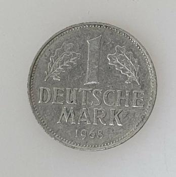 1 DM 1968 G  -Bundesrepublik Deutschland-