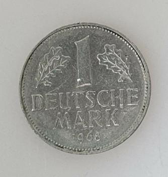 1 DM 1968 G  -Bundesrepublik Deutschland-