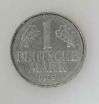 1 DM 1955 F  -Bundesrepublik Deutschland-