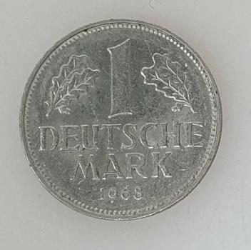 1 DM 1968 F -Bundesrepublik Deutschland-