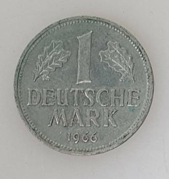 1 DM 1966 J -Bundesrepublik Deutschland-