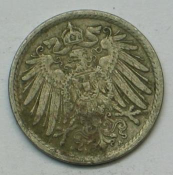 5 Pfennig Kaiserreich 1914 A aus CuNi