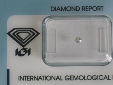 Diamant im Old European Cut 0.09 ct / VS2 / H / Fair / mit IGI Report