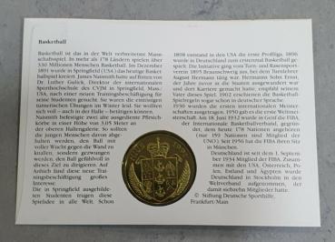 Preview: Numisbrief mit Niue 5 Dollar 1991, 100 Jahre Basketball, Neusseland