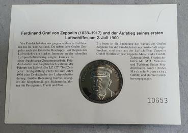Numisbrief mit Medaille "LZ 127 Graf Zeppelin"