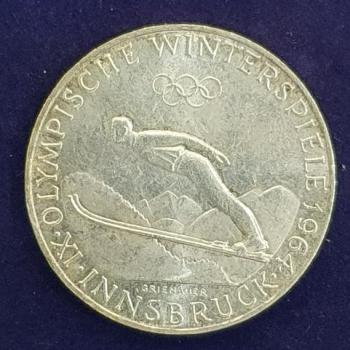 50 Schilling 1964, Innsbruck, Österreich, Silber 900