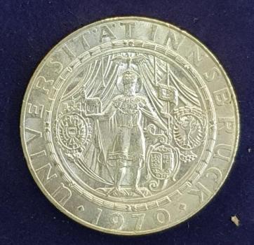 50 Schilling 1970, Universität Innsbruck, Österreich, Silber 900