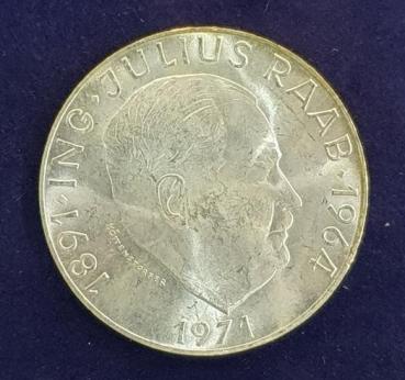 50 Schilling 1971, Julius Raab, Österreich, Silber 900