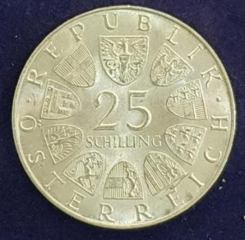25 Schilling 1972, Carl Michael Ziehrer, Österreich, Silber 800