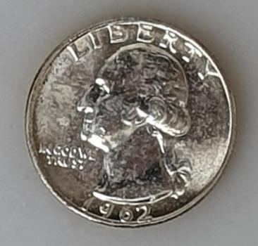 1/4 Dollar 1960, Washington Quarter, USA aus 900er Silber