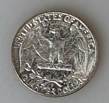 Preview: 1/4 Dollar 1962, Washington Quarter, USA aus 900er Silber