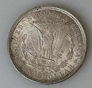 Preview: 1 $ US "Morgan Dollar" 1921 USA, One Dollar aus 900er Silber