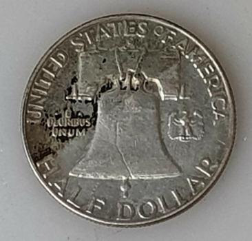 Preview: 1/2 Dollar 1963, Franklin Half Dollar, USA,  aus 900er Silber