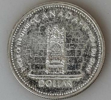1 Dollar 1977, 25. Jahrestag Thronbesteigung von Königin Elisabeth II, Kanada aus 500er Silber