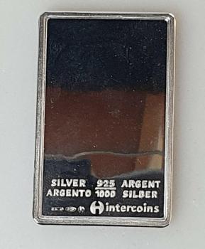 Preview: Historische Silberplatte Marco Aurelio aus 925er Sterlingsilber PP, Gewicht 25,0g