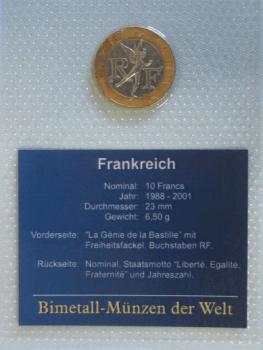10 Francs aus Frankreich 1989
