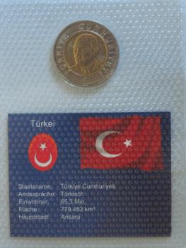 Preview: 1 Yeni Türk Lirasi aus der Türkei 2005 im Blister