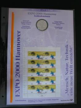 Preview: Numisblatt 2/2000 mit Gedenkmünze 10 DM Expo 2000 Hannover