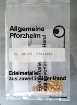 Goldgranulat 20g, Allgemeine AG, Feingold 999,9