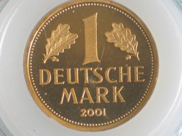 1 DM Gold 2001 "D" aus Feingold 999,9