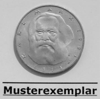 5 DM Gedenkmünze "100. Todestag von Karl Marx" aus Cu/ Ni 1983