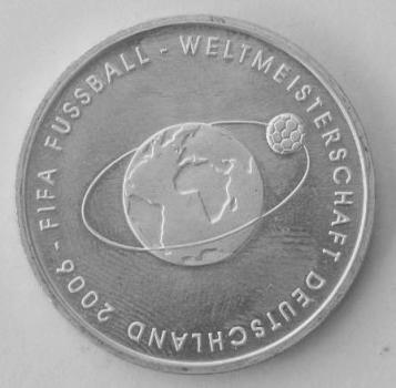 10 EUR Gedenkmünze "FIFA Fußball-WM Deutschland 2006" 2. Ausgabe "-" aus 925er Silber