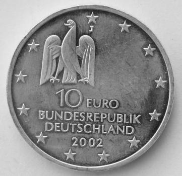 10 EUR Gedenkmünze "Kunstausstellung documenta Kassel" aus 925er Sterlingsilber