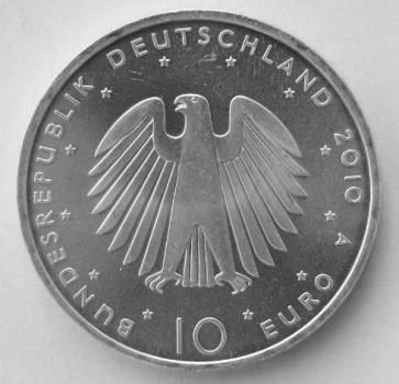 10 EUR Gedenkmünze "20 Jahre Deutsche Einheit" aus 925er Sterlingsilber