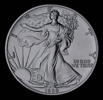 1 oz American Eagle 1989, USA, 999er Silber