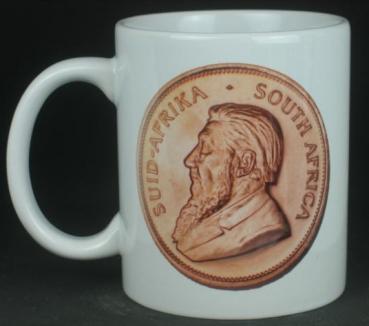 "Krügerrand" Kaffeebecher delgrey, 11 fl oz. Keramik weiß - Mod. 2