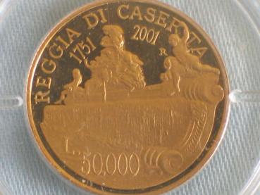 50.000 Lire "Reggia di Caserta" 2001 Italien
