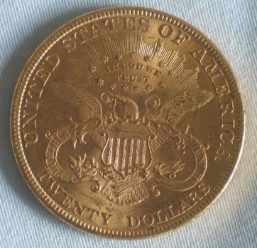 20$ US "Liberty Head" 1895" "Double Eagle" USA 900er Gold, Philadelphia