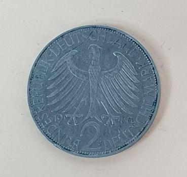 2 DM 1960 J  -Max Planck- Bundesrepublik Deutschland