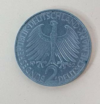 2 DM 1962 F  -Max Planck- Bundesrepublik Deutschland